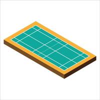 Badminton Field 3D vector