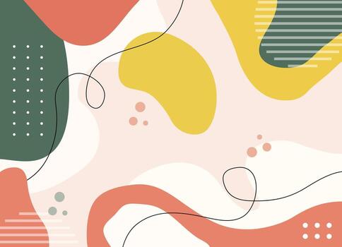 Biomorphism Set Background vector