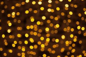 Abstract background of defocused on lights with bokeh effect. Lamp Blurred Background Bokeh photo