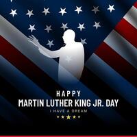 Martin luther king day background vector
