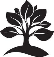 a black and white silhouette of a tree vector
