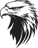 an eagle head on a white background vector