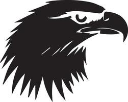 an eagle head silhouette on a white background vector