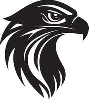 an eagle head on a white background vector