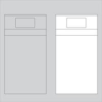 Illustration Design of single bed icon. single bed icon without light. single bed icon seen from above vector