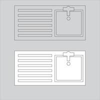 Illustration Design of a sink icon. The sink is seen from above. Perfect for including it in your home plan design. vector