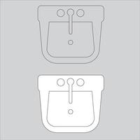 Illustration Design of bathroom themed icon. Unique parallelogram shaped sink icon design. Suitable for your home design vector