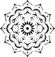 Mandala simple graphic vector