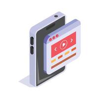 A trendy icon of lesson in modern style vector