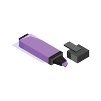 Check this creatively designed icon of highlighter, stationery item vector