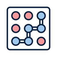 Trendy icon of pattern lock, cyber security concept vector