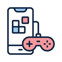 Mobile games design isolated on white background vector