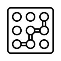Trendy icon of pattern lock, cyber security concept vector