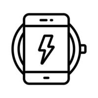 Take a look at this amazing icon of wireless charger in modern style vector