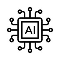 Get this amazing icon of microchip, artificial intelligence design vector