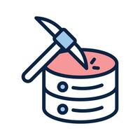 Easy to use modern icon of data mining vector