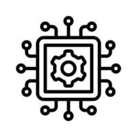 Well designed amazing icon of processor management vector