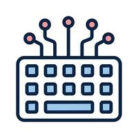 Check this amazing icon of ai keyboard in modern style vector