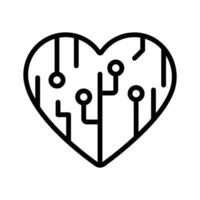Get your hands on this amazing icon of artificial heart in modern style vector