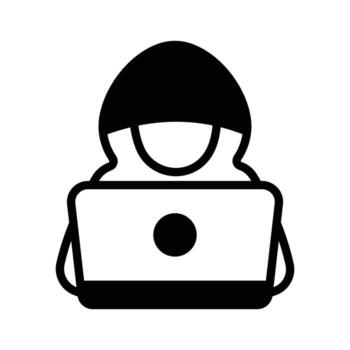 Grab this creative icon of hacker in modern style vector