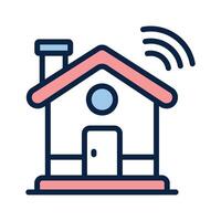 Artificial intelligence home design in unique style vector
