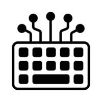 Check this amazing icon of ai keyboard in modern style vector