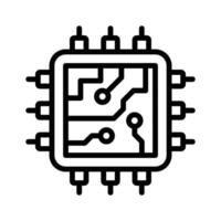 Download this unique icon of ai processor, microprocessor vector