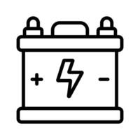 Creatively designed icon of battery in trendy style vector