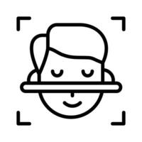 Download this amazing icon of face detection in modern style vector