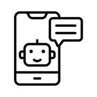 Trendy icon of mobile robot, artificial intelligence design vector