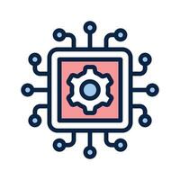 Well designed amazing icon of processor management vector