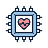 Get this creative icon of ai healthcare in trendy style vector