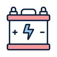 Creatively designed icon of battery in trendy style vector
