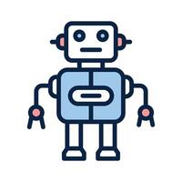 Get this beautifully designed amazing icon of ai robot vector