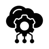 Cloud environments, cloud services in modern style vector