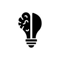 Well designed idea generation in modern style vector
