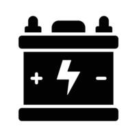 Creatively designed icon of battery in trendy style vector