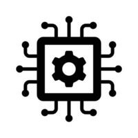 Well designed amazing icon of processor management vector
