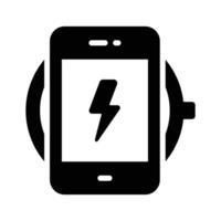 Take a look at this amazing icon of wireless charger in modern style vector