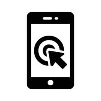 Carefully designed icon of mobile interaction vector