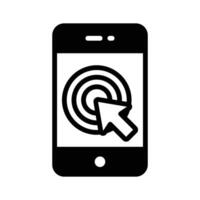 Carefully designed icon of mobile interaction vector