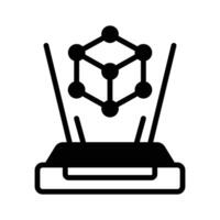 Modern icon of hologram, concept of augmented reality vector