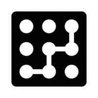 Trendy icon of pattern lock, cyber security concept vector