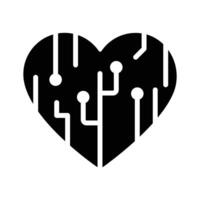 Get your hands on this amazing icon of artificial heart in modern style vector