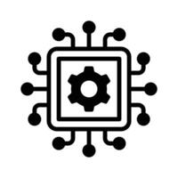 Well designed amazing icon of processor management vector
