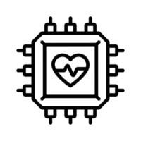 Get this creative icon of ai healthcare in trendy style vector