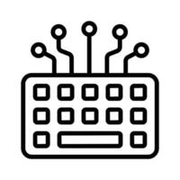Check this amazing icon of ai keyboard in modern style vector