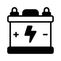 Creatively designed icon of battery in trendy style vector
