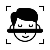 Download this amazing icon of face detection in modern style vector
