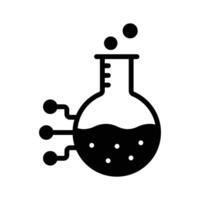 Get your hold on this creative icon of experiment vector